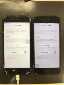 修理後のiPhone7