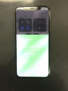 グリーンフラッシュが発生したiPhoneXS