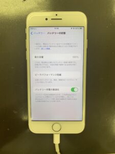 修理後のiPhone8